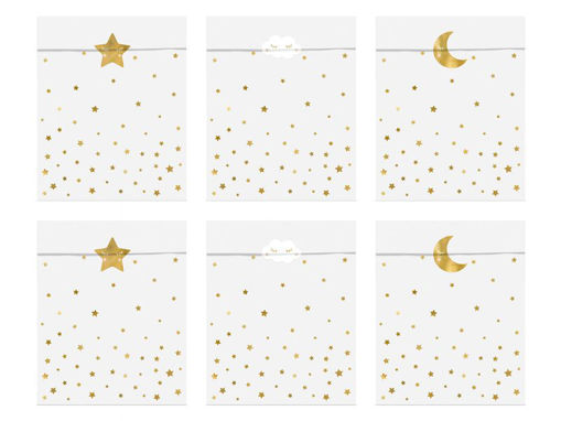 Picture of TREAT BAGS LITTLE STAR 13X14CM - 6 PACK